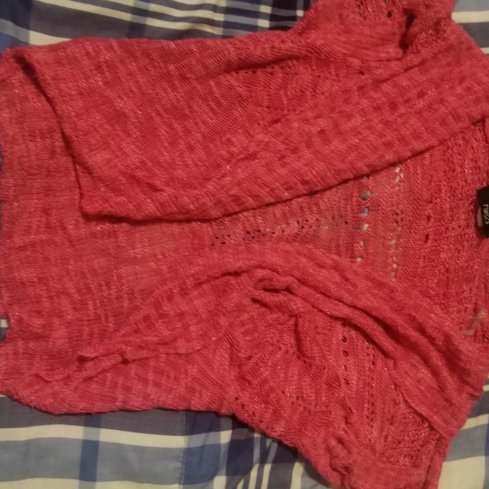 Pink cardigan